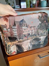 YNOT? Hobo bag stampa Amsterdam