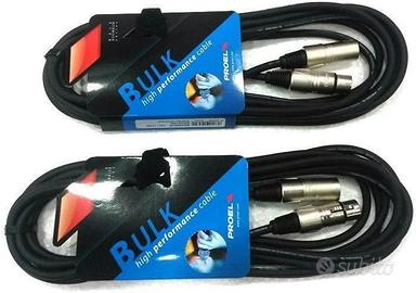 4 cavi PROEL serie BULK da 10 metri
