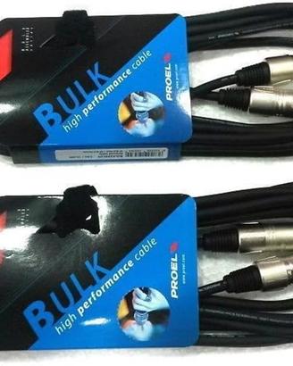 4 cavi PROEL serie BULK da 10 metri