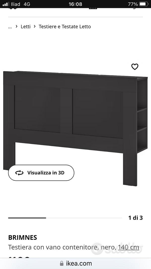 BRIMNES Testiera con vano contenitore, bianco - IKEA Italia