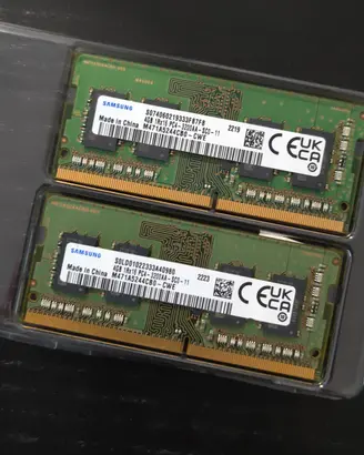 RAM DDR4 3200 2x4gb 2 - banchi 4gb Samsung