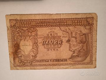 banconota da 100 lire.
