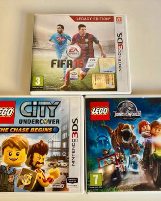 3 Giochi Nintendo 3DS LEGO + FIFA 15