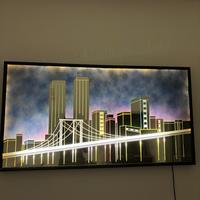 Quadro con luci vintage, anni 80