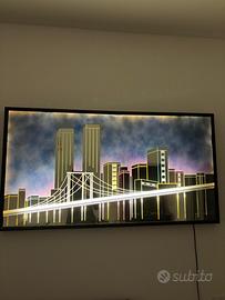 Quadro con luci vintage, anni 80