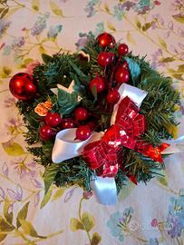 Centrotavola natalizio con porta candela