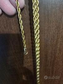 Catenina placcato in oro giallo + pendente