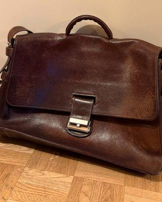 BORSA 24 ORE ARTIGIANALE IN VERA PELLE