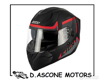 casco integrale S441 VENGE PINLOCK Nero Rosso