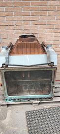 Termocamino ad aria in ottone ghisa vetroceramica