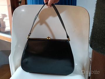 BORSA NERA ANNI 50 PELLE