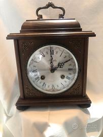 Orologio da tavolo Mauthe vintage in legno 