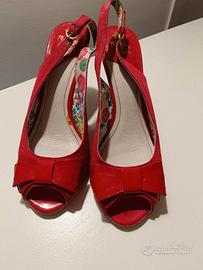 Sandali open toe rossi Replay n. 40