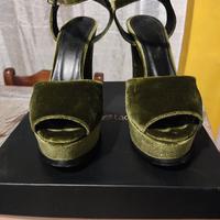 Sandali sera TipeeTacchi velluto/pelle