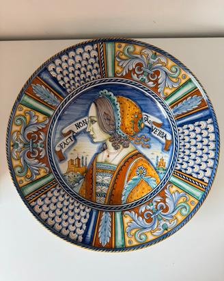 Grande Maiolica di Orvieto dipinta a manoØ 41,5cm