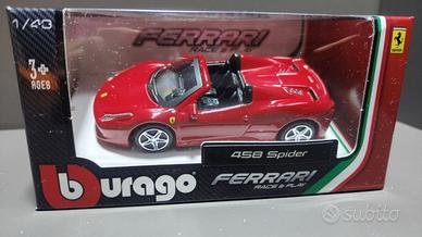 Modellino Ferrari 458 spider 1/43