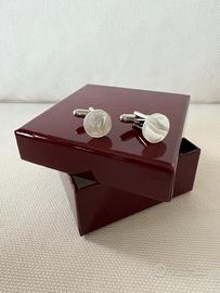 Gemelli Gucci met argentato madreperla box new