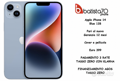 Apple iPhone 14 Blue 128 Gb