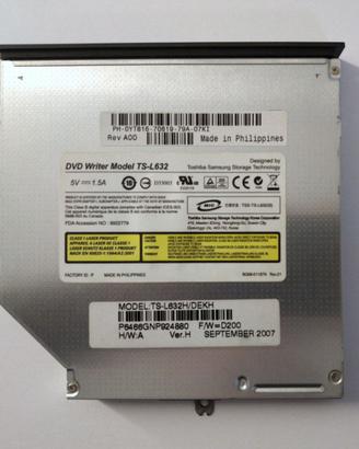 Masterizzatore DVD TS-L632 Slim PATA (portatili)