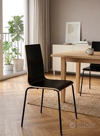 Sedia IKEA MARTIN - Nero/Legno
