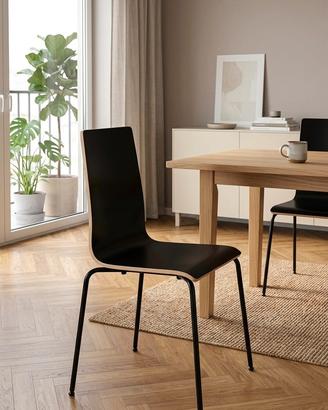 Sedia IKEA MARTIN - Nero/Legno
