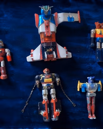 da collezione robot anni 70 in metallo 
