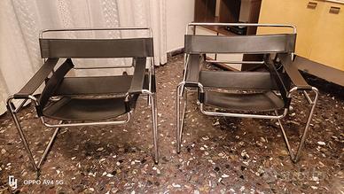 Sedie 2 Wassily vintage nero (anni'90)