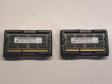 Coppia  Micron 4GB PC3 10600S DDR3 1333 Mhz 2x4 Gb