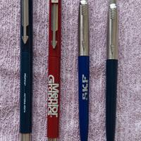 4 penne Parker Vector e Jotter pubblicità vintage