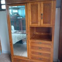 armadio radica di olmo e bois de rose 