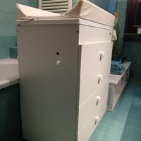 Mobile fasciatoio con cassettiera e vasca CAM