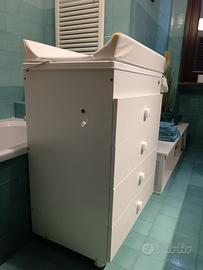 Mobile fasciatoio con cassettiera e vasca CAM