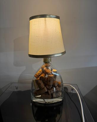 Lampada da tavolo artigianale – Bottiglia Grappa