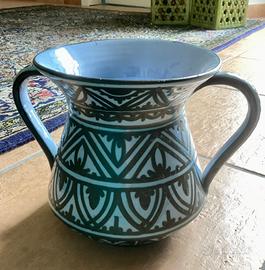 Vaso ceramica FAMA Ascoli antico maiolica