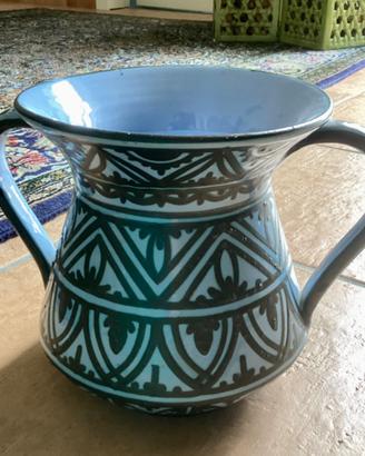 Vaso ceramica FAMA Ascoli antico maiolica