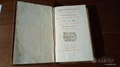 LIBRO ANTICO DEL 1794 .