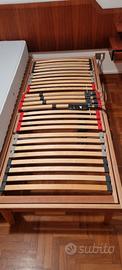 Letto singolo con doghe mobili con materasso