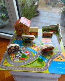 Play puzzle Città in legno, Delta Sport