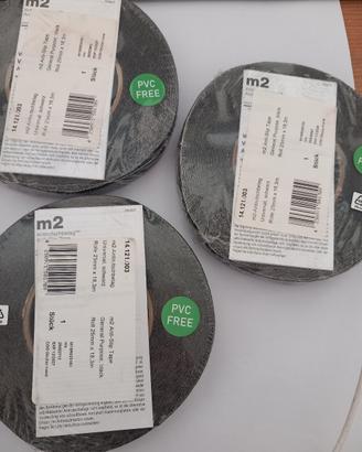 3 x nastro antiscivolo nero 25mm x 18,3m m2 