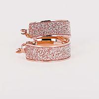 Orecchini stroili rosa in acciaio