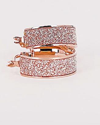 Orecchini stroili rosa in acciaio