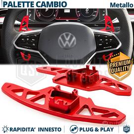 PALETTE Cambio Volante per VOLKSWAGEN Paddle Rosse