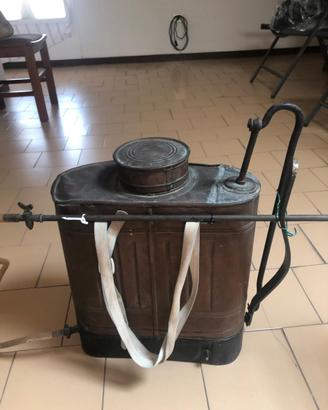 Pompa a zaino irroratrice volpi rame vintage