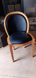 Sedia Potocco in pelle