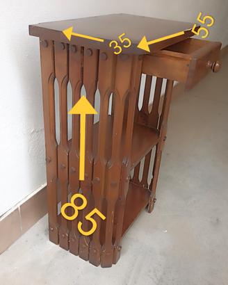 mobiletto in legno 