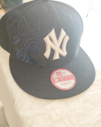 New Era snapback, NY navy blu