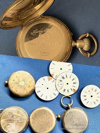 Parti di ricambio per orologi da taschino.
