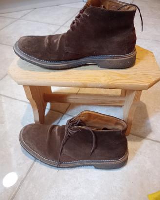 Scarpe tipo Clarks in vera pelle marroni taglia 43
