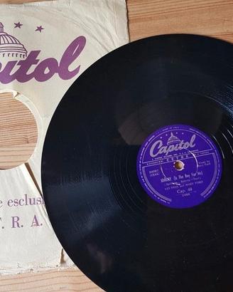 78 giri -Les Paul and Mary Ford- Vaya con Dios1953