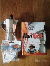 CAFFETTIERA 1/2 TAZZA + RICAMBI